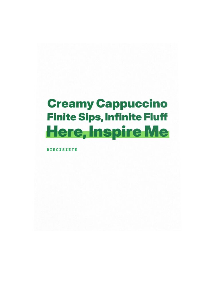 Creamy Cappuccino Poem Print, White, photo 4