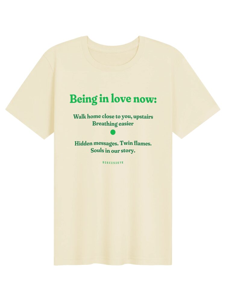 DIECISIETE Haiku Hidden Messages Tee, Natural