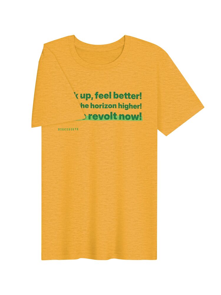 DIECISIETE Rebel Horizon Tee, Heather Yellow Gold, photo 3