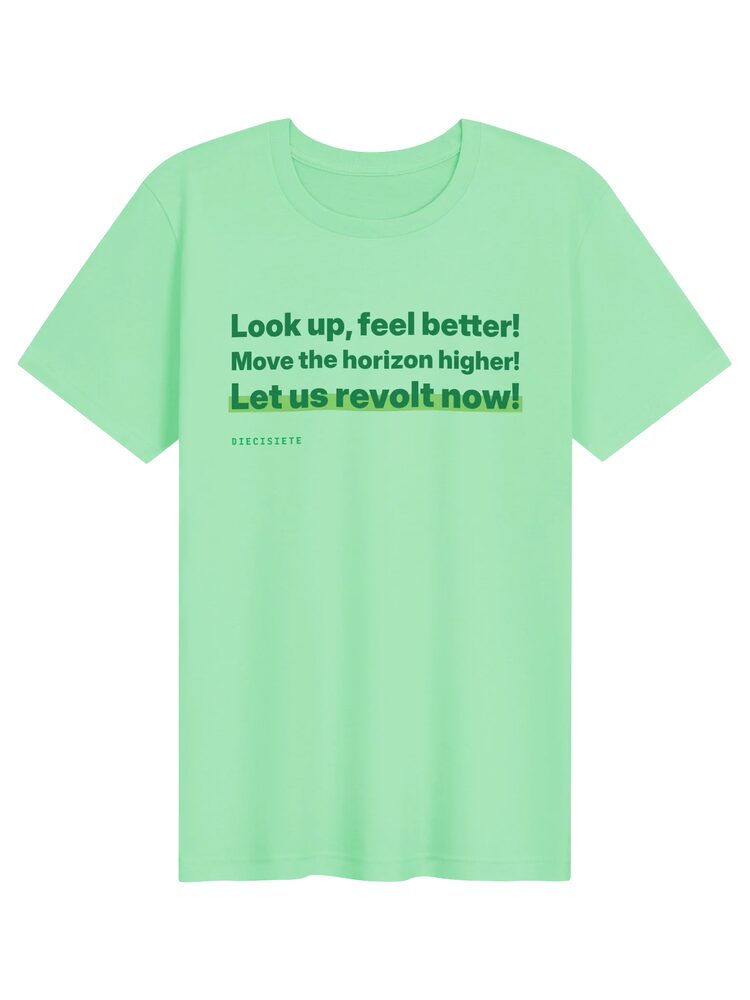 DIECISIETE Rebel Horizon Tee, Mint