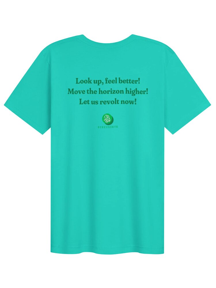 DIECISIETE Rebel Horizon Tee, Teal, photo 2