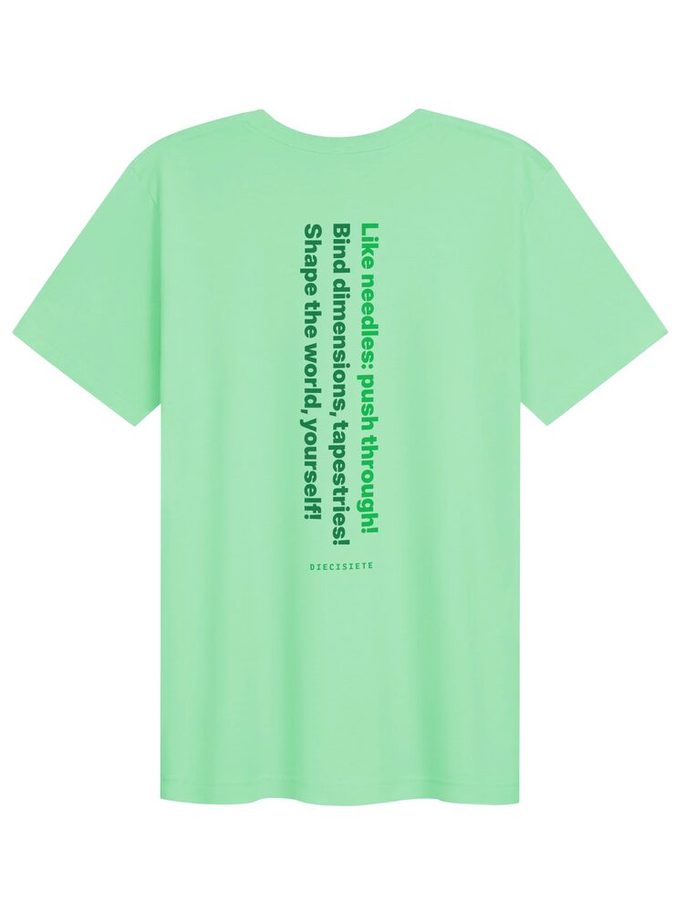 DIECISIETE Typography Tee, Mint, photo 2