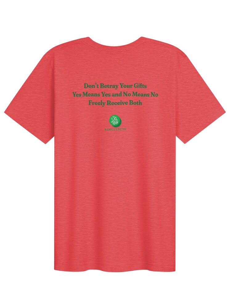 Don’t Betray Your Gifts Tee, Heather Red, photo 2