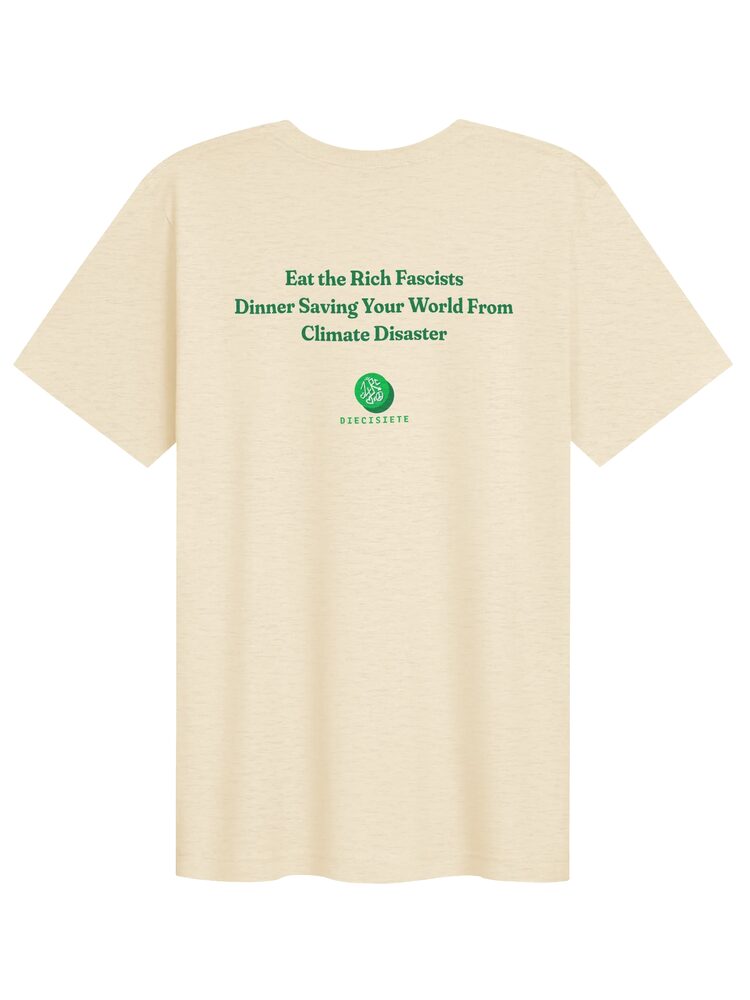 Eat the Rich Fascists T-Shirt, Heather Natural, photo 2