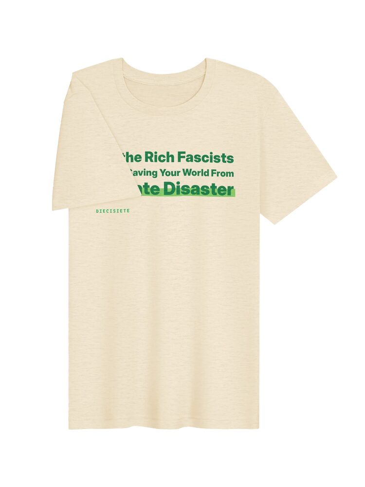 Eat the Rich Fascists T-Shirt, Heather Natural, photo 3