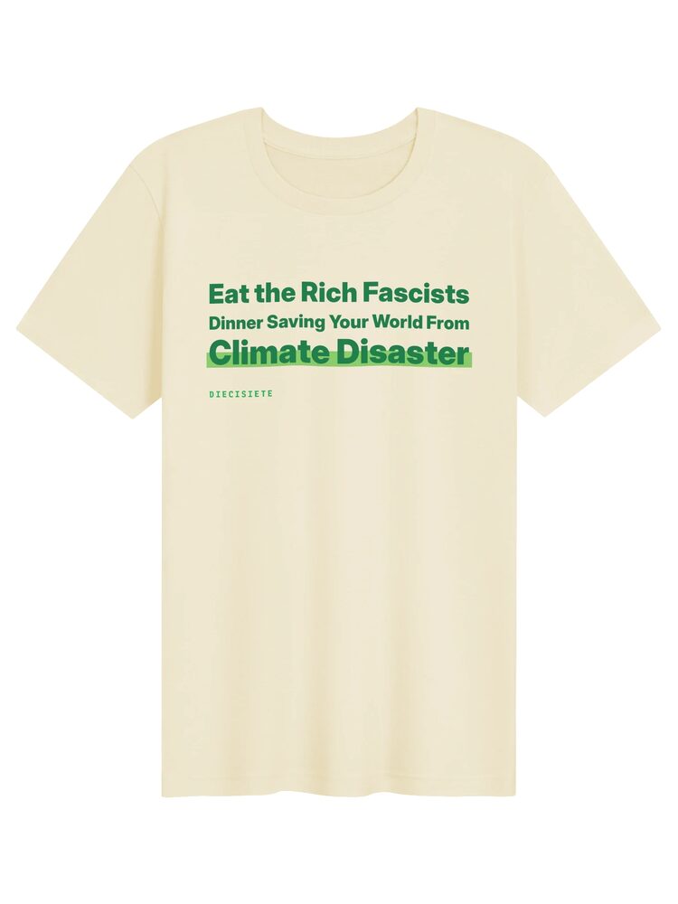Eat the Rich Fascists T-Shirt, Natural