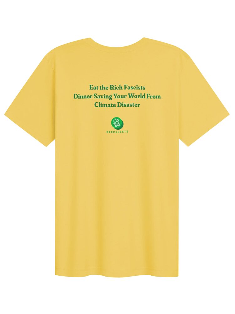Eat the Rich Fascists T-Shirt, Yellow, photo 2
