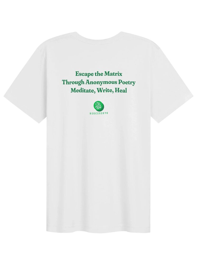 Escape the Matrix Poetry Tee, White, photo 2