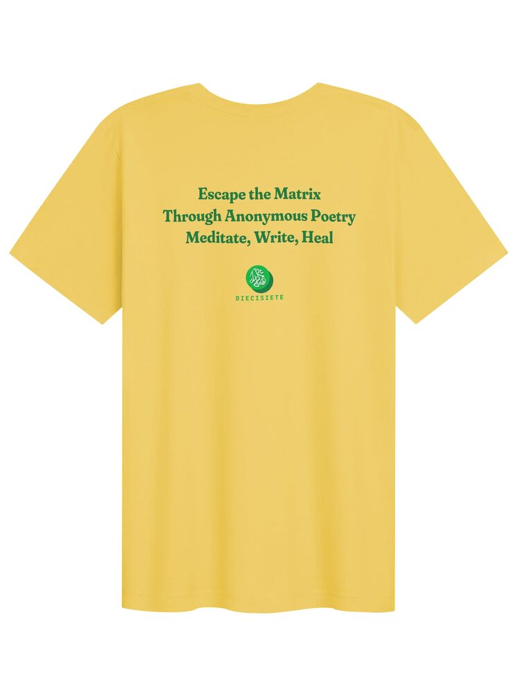 Escape the Matrix Poetry Tee, Yellow, photo 2