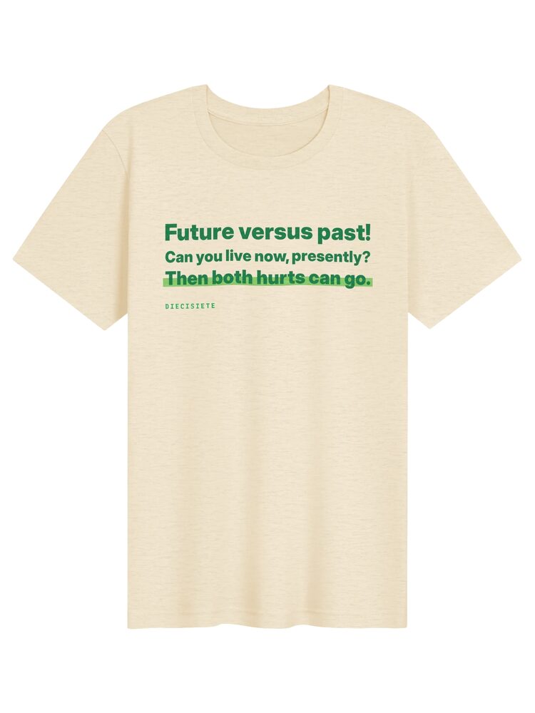 Live Now, Let Go Tee, Heather Natural