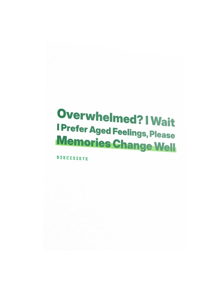 "Overwhelmed? I Wait" Haiku Print, White, photo 3