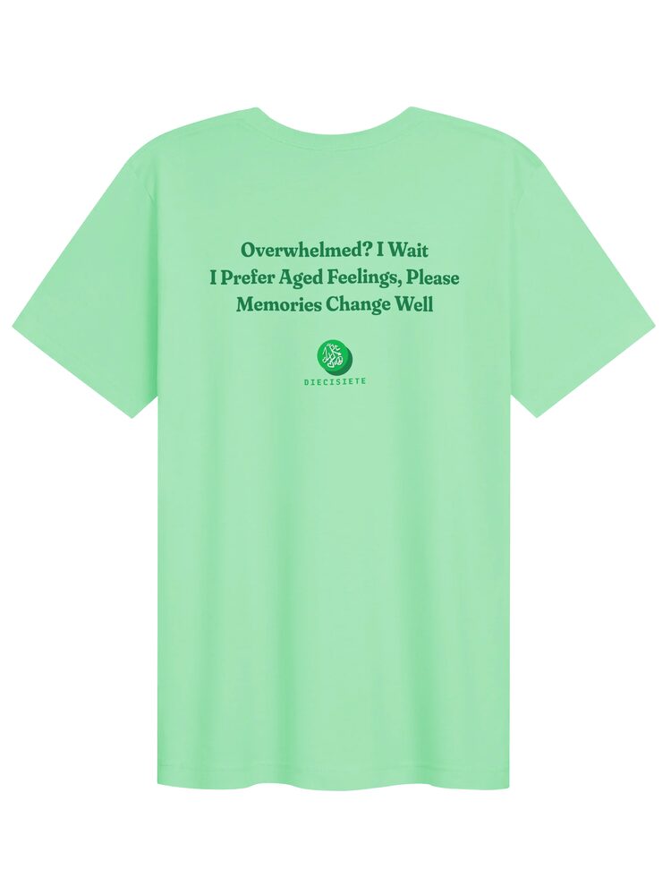"Overwhelmed? I Wait" Haiku Tee, Mint, photo 2