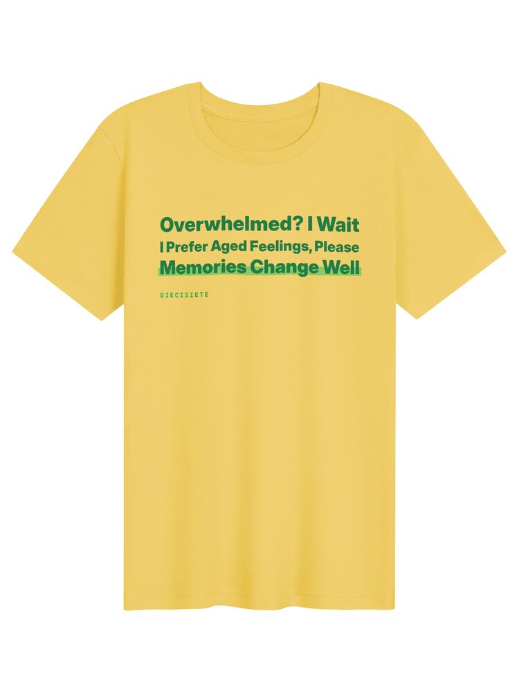 "Overwhelmed? I Wait" Haiku Tee, Yellow