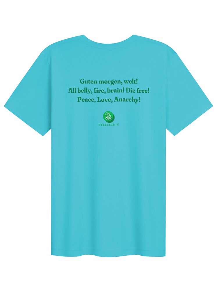 Peace, Love, Anarchy Tee, Turquoise, photo 2