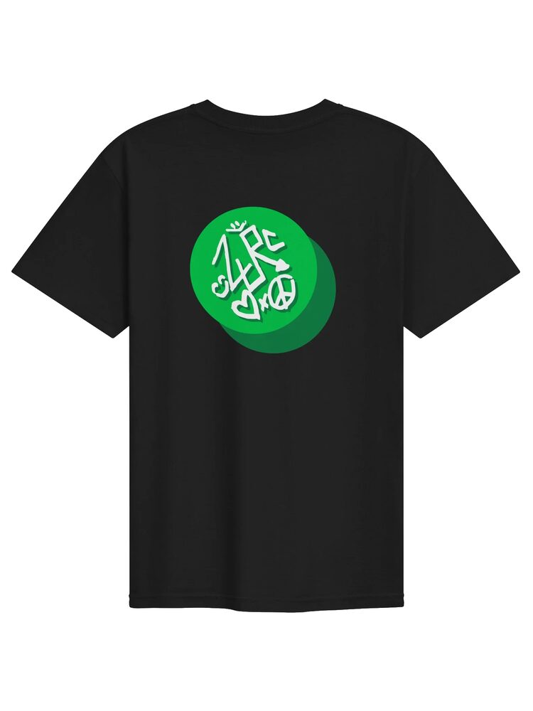 ZURC LOGO Embroidered/Printed Tee, Black, photo 2
