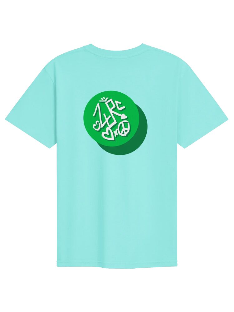 ZURC LOGO Embroidered/Printed Tee, Lagoon Blue, photo 2