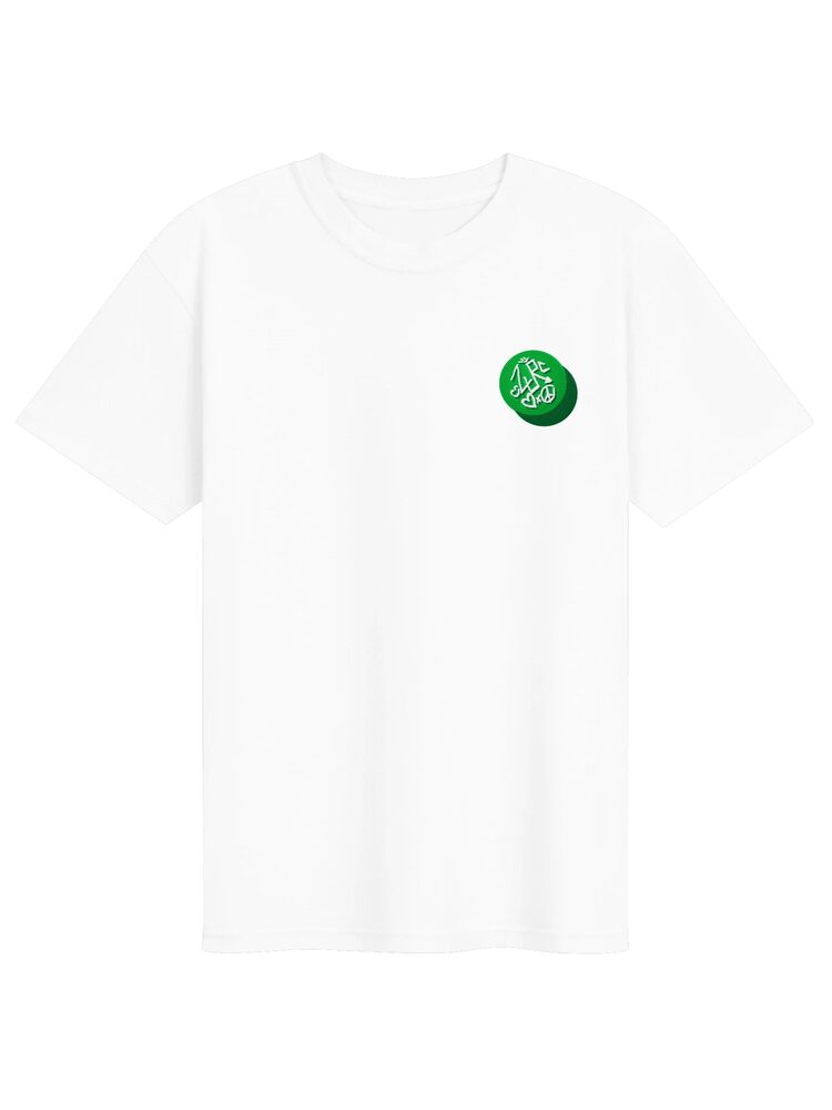 ZURC LOGO Embroidered/Printed Tee, White
