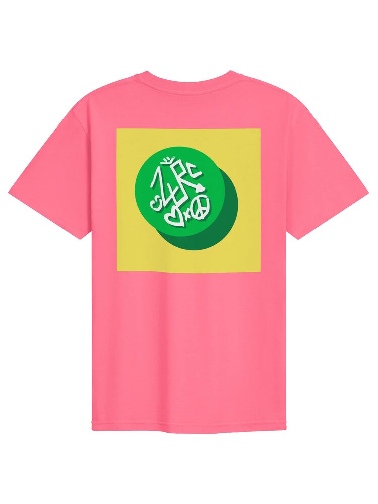 ZURC LOGO Yellow+Green Embroidered/Printed Tee, Crunchberry, photo 2
