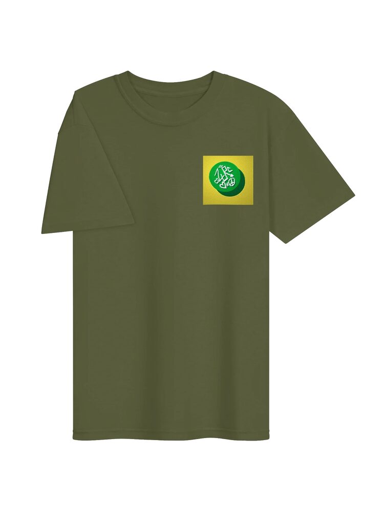 ZURC LOGO Yellow+Green Embroidered/Printed Tee, Hemp, photo 3