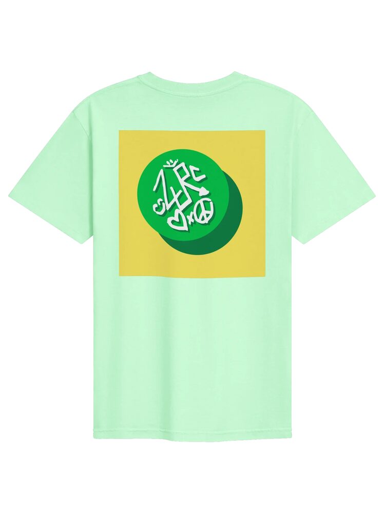 ZURC LOGO Yellow+Green Embroidered/Printed Tee, Island Reef, photo 2