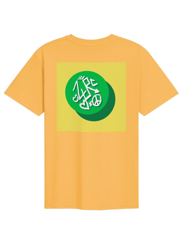 ZURC LOGO Yellow+Green Embroidered/Printed Tee, Mustard, photo 2