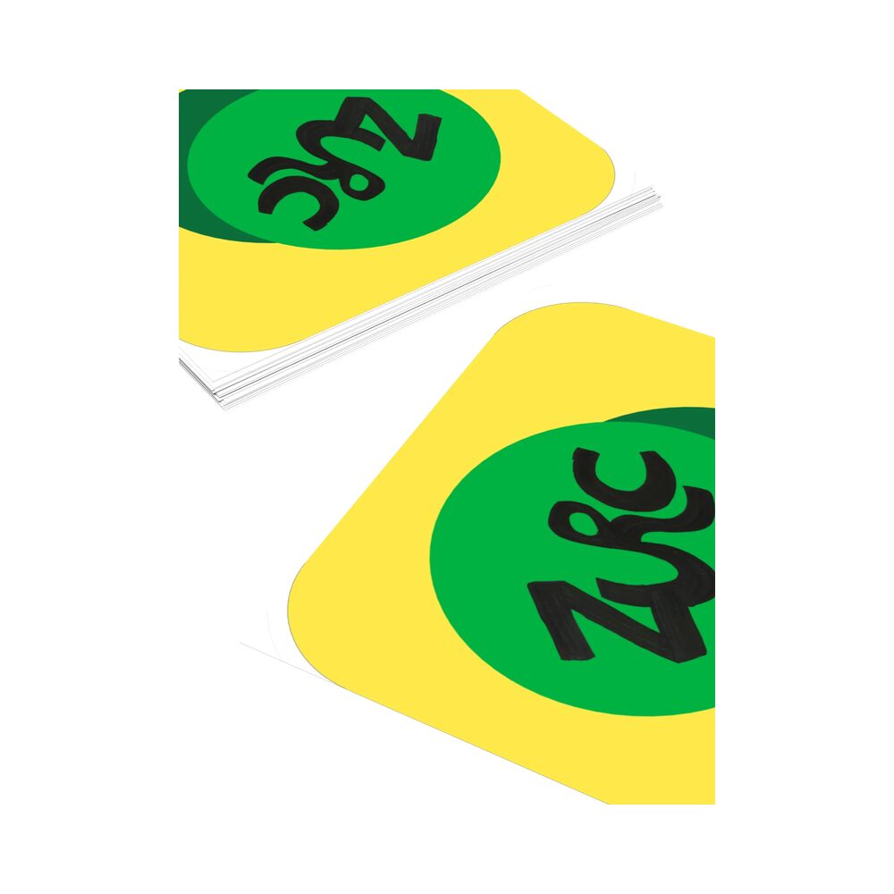 ZURC Logo Yellow Kiss Cut Sticker, White, photo 4